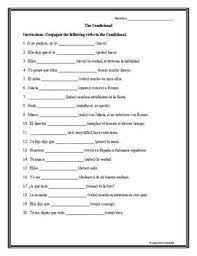 This Worksheet Has 20 Fill In The Blank Sentences In Which The Conditional Tense Must Be Conjug Teaching Sentences Spanish Worksheets Spanish Conditional Tense