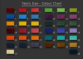 Fabric Dye Colour Chart