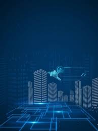 Smart Technology Blue Future City Background Material Future City Technology Posters Technology Wallpaper