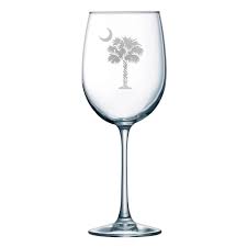 Add to favorites personalized wine bottle stopper, cork bottle stopper, custom wine stopper wedding favors, wine cork favor custom wine stopper, cork stopper corkeycreations 5 out of 5 stars. South Carolina Palmetto Tree And Crescent Moon 19 Oz Wine Glass House Of Crystal Inc Engraving Flower Preservation Crystal Repair Upstate South Carolina