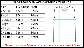 Mens Tank Tops Size Chart Rldm