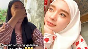 VIRAL Video Emak-Emak Ikuti Gaya Hijab Inara Rusli, Kaget saat Bercermin,  Langsung Lepas Kerudung - TribunStyle.com