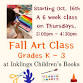 Fall Art Class at Inklings, Grades K – 3 event image
