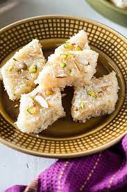 Coconut Burfi (Video Recipe) - My Tasty Curry