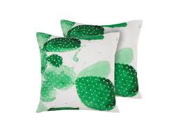 Cuscini 45×45 color tortora da giardino. Set Di 2 Cuscini Da Esterno Verdi 45 X 45 Cm Ostina Beliani It