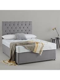 new victoria ortho divan bed with storage options natural grey divan beds with storage divan bed grey single bed