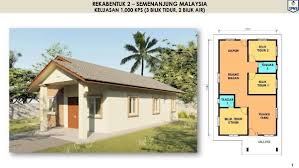 Rumah banglo setingkat 3 bilik dan 2 bilik air sahaja. 10 Pelan Rumah Ada Di Malaysia Termasuk Rumah 60 Tahun Bfm