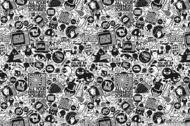 Download, share or upload your own one! Black And White Cartoon Wallpapers Group 58
