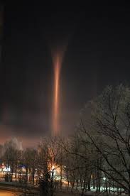 Moscow S Light Pillars Mysteries Of The World Angel Clouds Night Skies