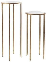 Large Round Pedestal Contemporary Metal Stone Pedestal Tables Stand By Gabriel Bernardi Pedestal Table Pedestal Side Table Pedestal