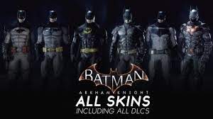 1 skins 1.1 batman 1.2 robin 1.3 catwoman 1.4 nightwing 1.5 batmobile 2 gallery 3 reference batsuit v7.43 batsuit v8.03 batsuit v8.04 new 52. Batman Arkham Knight All Skins With Dlcs Showcase Including Robin Nightwing Catwoman Skin Youtube