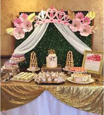 3d Crown Canopy With Fabric Drapes Panels For Nurseries Bedrooms Playrooms Or Parties This Princess Theme Birthday Backdrops For Parties Baby Shower Princess