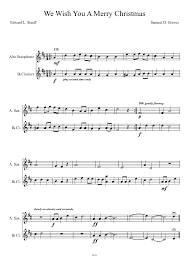 We Wish You A Merry Christmas Violin Sheet Music With Letters We Wish You A Merry Christmas Christmas Sheet Music Alto Sax Sheet Music Clarinet Sheet Music