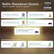 Battle Showdown Quests Battle Pokemon Go Pokemon