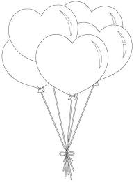 Pin By Ashley Brunner On Heart Coloring Pages Heart Balloons Digital Stamps