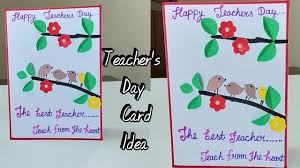 This touching card is a perfect vessel for a gift card to your local grocery store, food delivery service or favorite restaurant. Diy Teachers Day Card How To Make Card For Teachers Day Making Card For Teacher From Kids