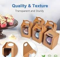 Amazon.com: Shallive Cajas para cupcakes de 25 piezas ...
