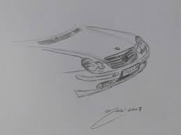 Mercedes Benz C Class Sport Coupe W203 Dessin Au Crayon De Joan Mane Dessin Au Crayon Mercedes Mercedes Benz