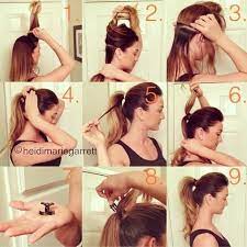 Perfect Ponytail If You Have Thick Hair Use Two Ponytail Rubber Bands Secure The Butterfly Clip Under The Top S Hair Styles Perfect Ponytail Fuller Ponytail