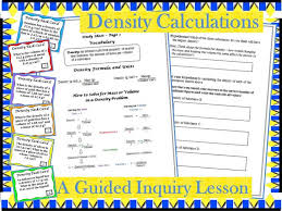 Chemistry Density Calculations Guided Inquiry Lesson Teaching Chemistry Chemistry Education Science Teacher Resources