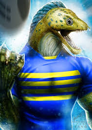 The Lethal Parramatta Eel Print By Grange Wallis Australian Rugby League Rugby Logo Rugby League