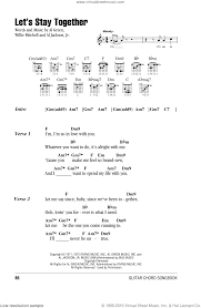 Green Lets Stay Together Sheet Music For Guitar Chords Pdf