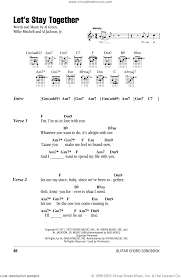 green lets stay together sheet music for guitar chords pdf