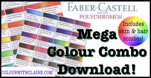 Mega Polychromos Combo Chart Colour With Claire