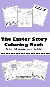 You can also print out the page and stick up on the display. Religious Easter Coloring Pages Mary Martha Mama