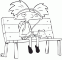 Make this hey arnold coloring page the best! Magic Coloring Cartoon Coloring Pages Hey Arnold Coloring Pages