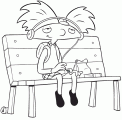 All coloring pages » cartoon » hey arnold » arnold and gerald Magic Coloring Cartoon Coloring Pages Hey Arnold Coloring Pages