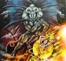 The Great Red Dragon The Woman Clothed In Sun The Great Red Dragon And Woman Clothed In Sun Occult Art Dark Art Red Dragon