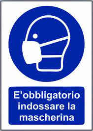 Utilizzare protezioni delle vie al pubblico inclusi i mezzi di trasporto. Cartello Obbligo Indossare Mascherina Epidemia In Alluminio 25x38 Cm Ebay