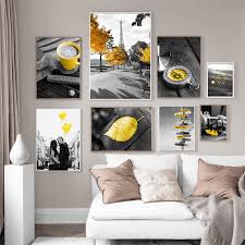 Shop black forest decor for the look you've been waiting for! Black And White Photograph Landscape Picture Home Decor Nordic Canvas Painting Wall Art Yellow Scenery Art Print For Living Room Painting Calligraphy Aliexpress