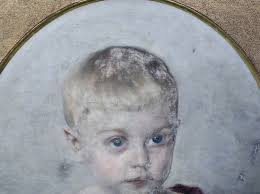 Portrait of a Child, Georg Karl Scholl? Schott? geb.10.1888 Painted 1890