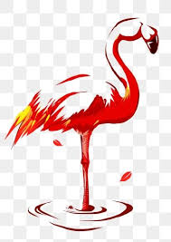 Animal Flamingo Red Big Red Gold Feather Lovely Png Transparent Clipart Image And Psd File For Free Download Flamingo Bird Clipart Clip Art