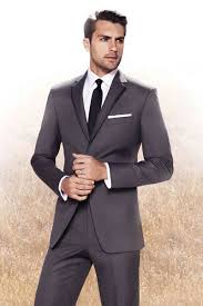 Black By Vera Wang Gray Tuxedo This Is What We Finally Handpicked For Groom And His Groomsmen Love It Sharp Classic Qua Wedding Suits Grey Tuxedo Groom Suit