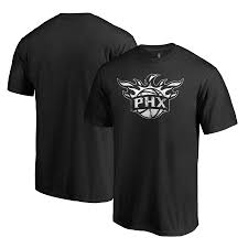 Men S Phoenix Suns Fanatics Branded Black Marble Logo Big Tall T Shirt