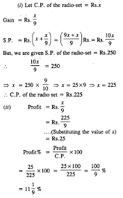 Selina Concise Mathematics Class 8 Icse Solutions Chapter 8 Profit Loss And Discount Cbse Tuts Icsesolutions Concisemathsc Mathematics Class 8 Maths Exam