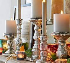 From votive candle holders, hurricane candle holders, to a simple pillar candle holder, the options for the essential design of your desire is here. Antique Mercury Glass Candleholders Pottery Barn