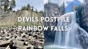 Named for an actual rainbow that becomes visible when light hits the falls' mist, rainbow falls is a splendid spot near. Devils Postpile To Rainbow Falls Trail Mammoth Lakes California Devils Post Pile National Monument Youtube