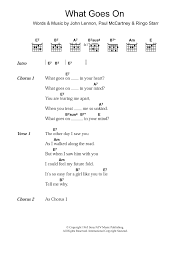 Ab a a# bb b c c# db d d# eb e f f# gb g g#. What Goes On By The Beatles Guitar Chords Lyrics Guitar Instructor