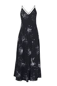 Black Stardust Maxi Dress