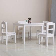 Ubesgoo Kids Wooden Table And Chairs 5 Pieces Set 4 Chairs And 1 Table Walmart Com Wooden Table And Chairs Kids Wooden Table Table And Chairs