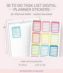 Digital To Do List Planner Stickers Goodnotes Notability Digi Planner Notebook Ipad Tablet Student Pngs Transparent Instant Download Planner Stickers Planner Digital Planner