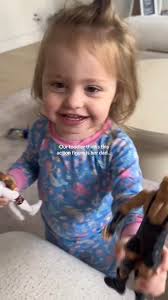 She is very protective of her “Dada!” 😂 What do we think