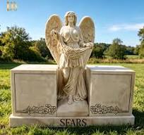G664 Traditional European Style Pink Natural Granite Funeral Tombstone Headstone Hand Carved Polished Finish Cemetery Customized