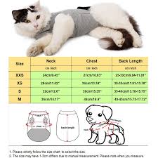 Cat Clothes Recovery Suit For Cat Sterilization Care Wipe Medicine Prevent Lick After Surgery Wear Weaning Suit For Cats Dog Pet