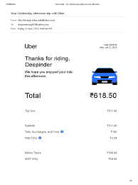 23 contoh faktur invoice tagihan dengan desain menarik. Uber Bill Invoice Payments
