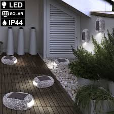 Now, we want to try to share this some photos for your ideas, may you agree these are awesome pictures. Set Of 3 Led Solar Stones For Outdoors